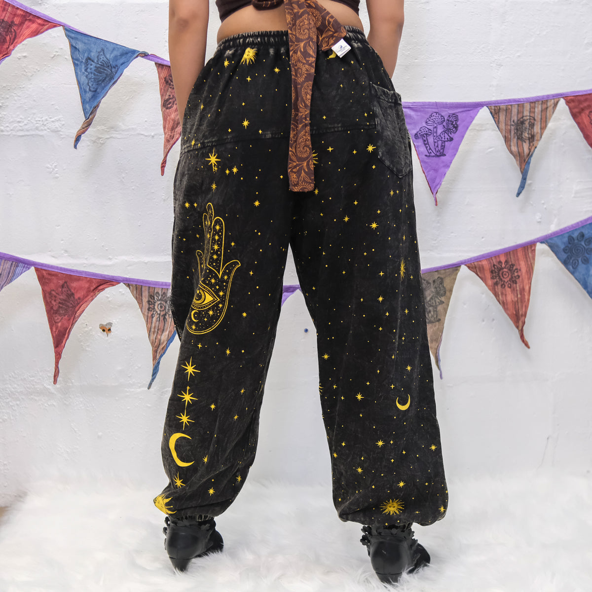Cosmic Guardian Fleece Lined Baggy  Pants