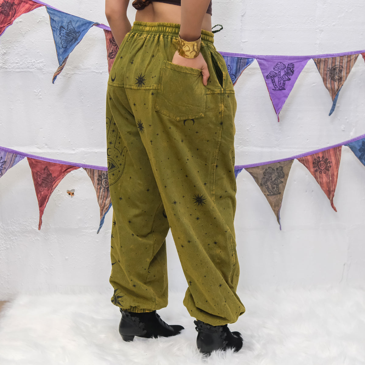 Cosmic Guardian Fleece Lined Baggy  Pants