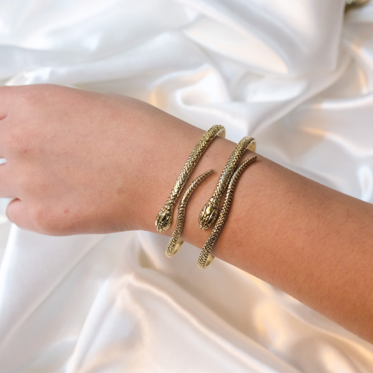Boho Metal Snake Cuffs