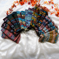 Stripey Multicolor Handwarmer with Fleece Lining