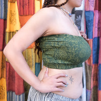 Stretchy Smocked Cotton Tube Top