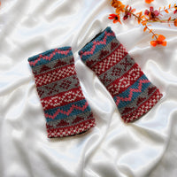 Stripey Multicolor Handwarmer with Fleece Lining