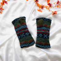 Stripey Multicolor Handwarmer with Fleece Lining