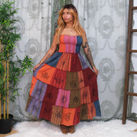 Boho Patchwork Multi Style Dress+ Skirt