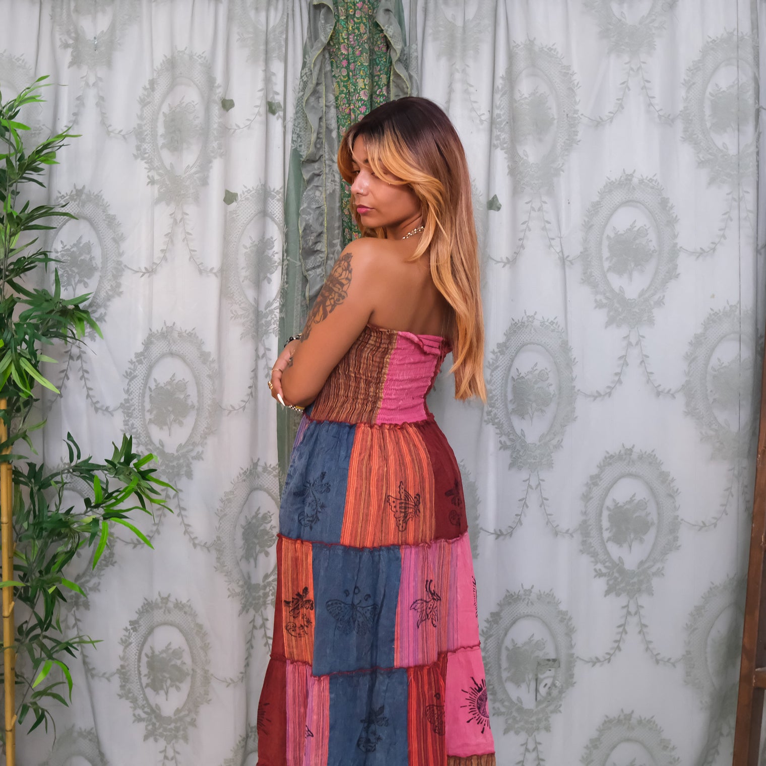 Boho Patchwork Multi Style Dress+ Skirt