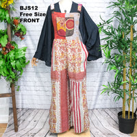 Kantha Boho Bell Bottom Jumpsuit