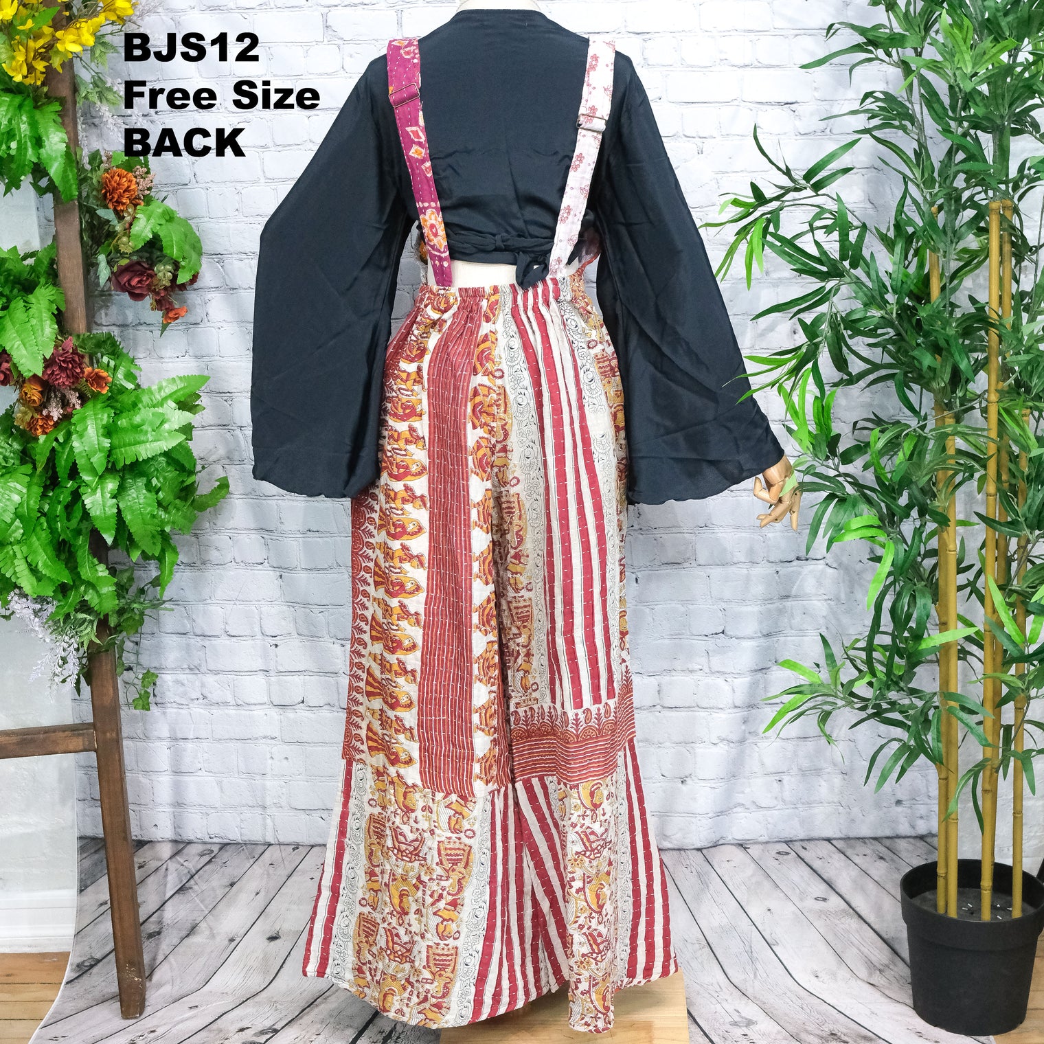 Kantha Boho Bell Bottom Jumpsuit