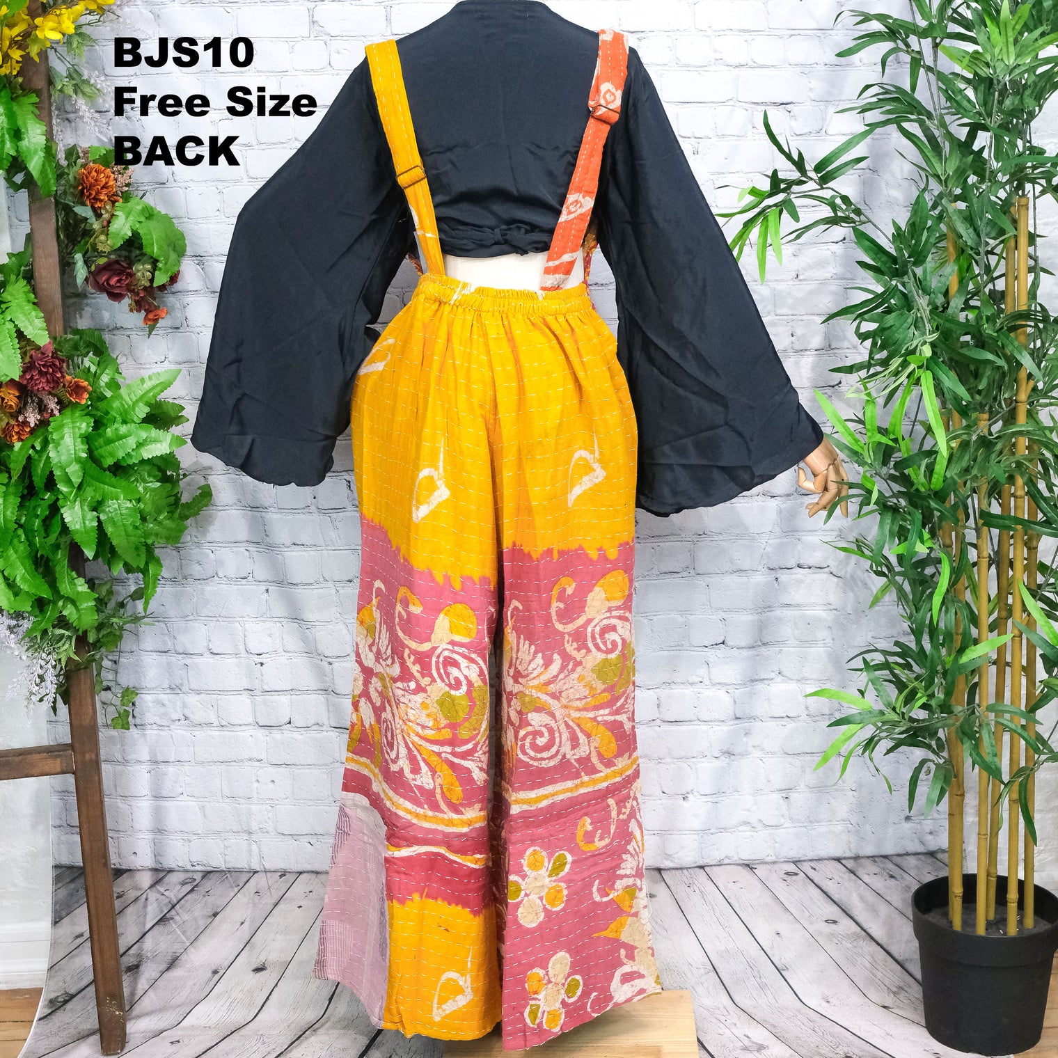 Kantha Boho Bell Bottom Jumpsuit