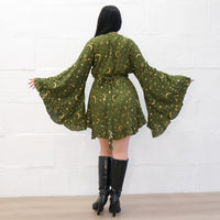 Celestial Goddess Boho Wrap Dress