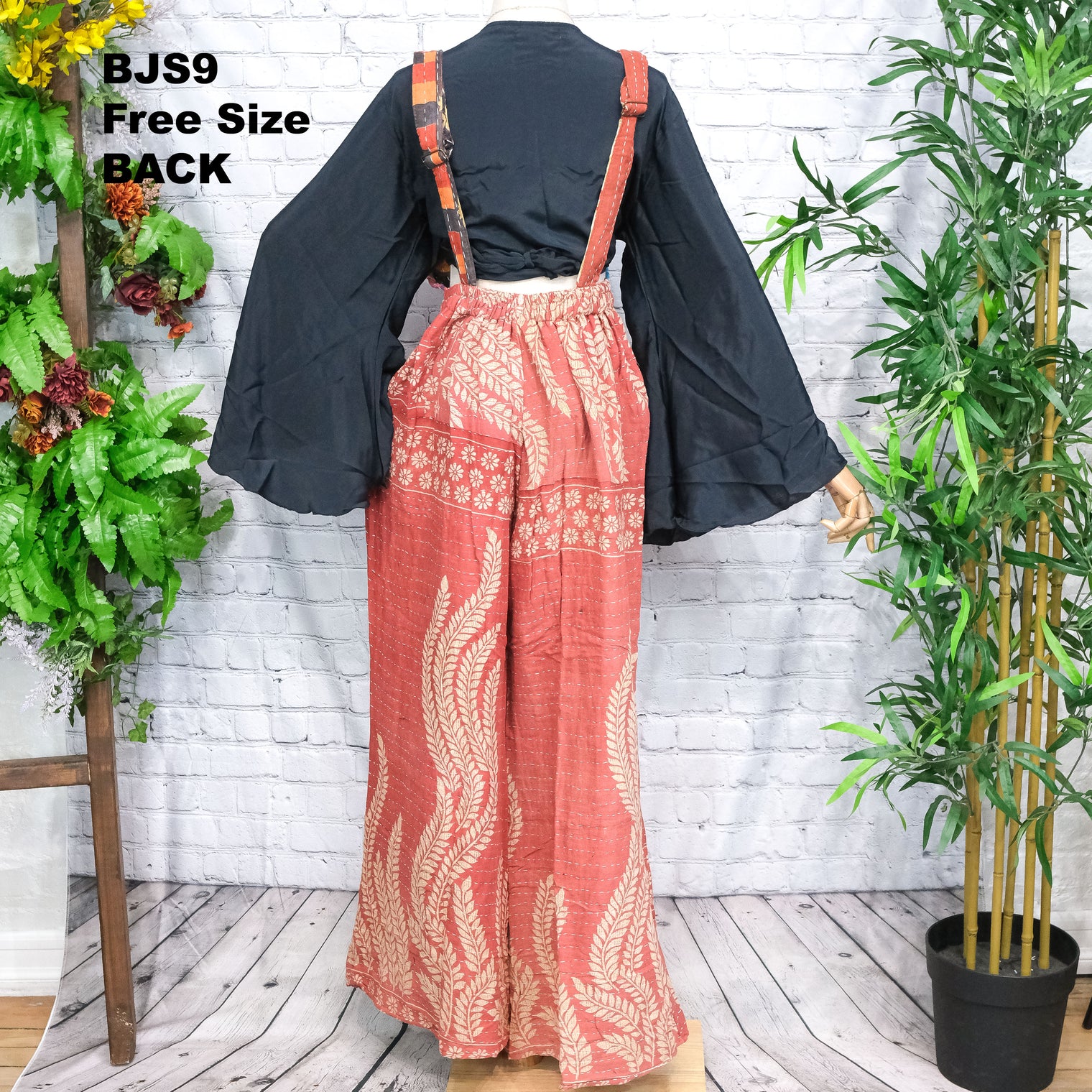 Kantha Boho Bell Bottom Jumpsuit