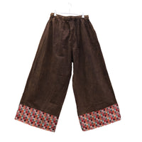 Handmade Stonewashed Cotton Wide Leg Pants