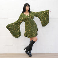 Celestial Goddess Boho Wrap Dress