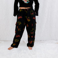 Whimsy Goth Cotton Cargo Pants