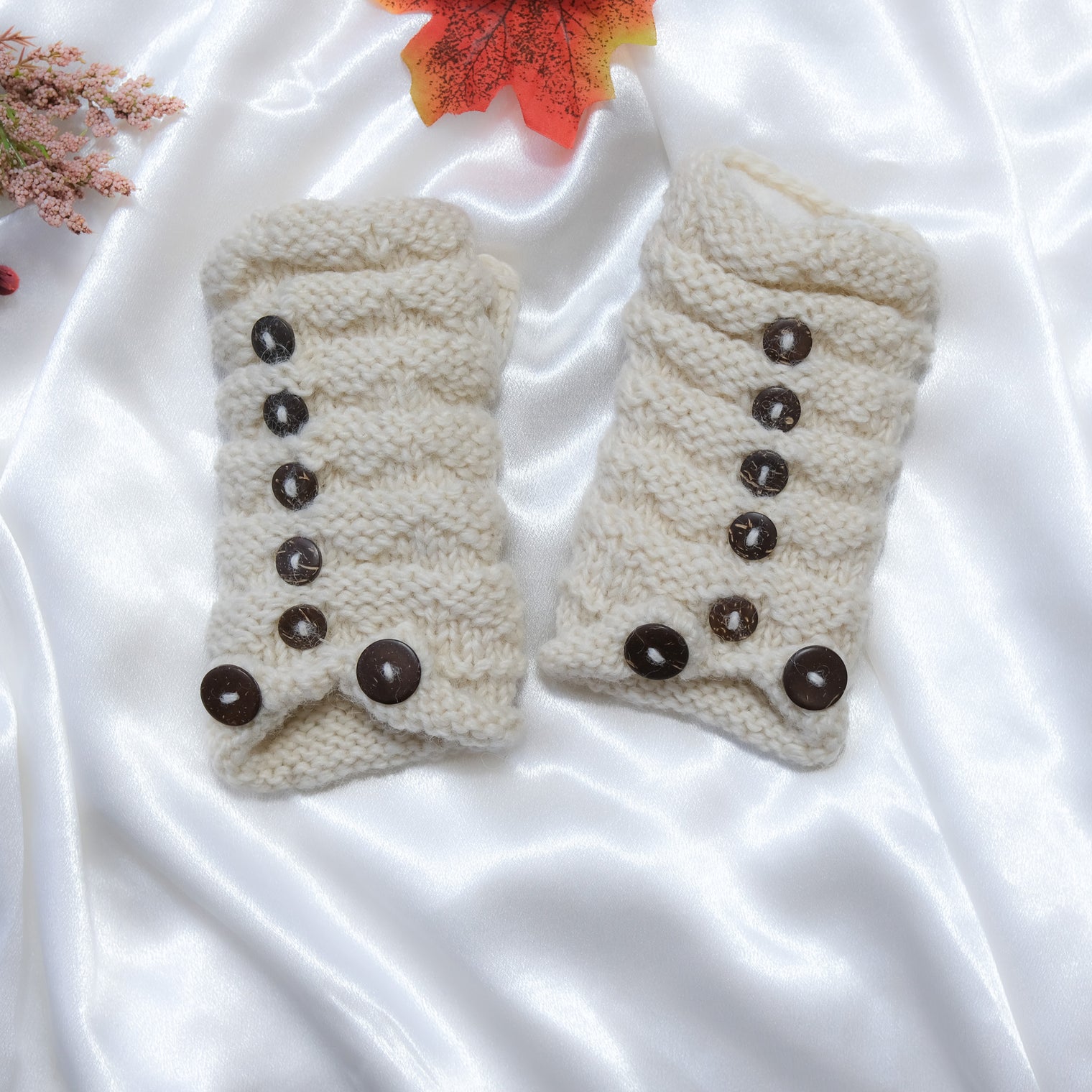 Knitted Fleece Lined Winter Handwarmer