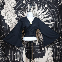 Solid Cotton Wrap Top