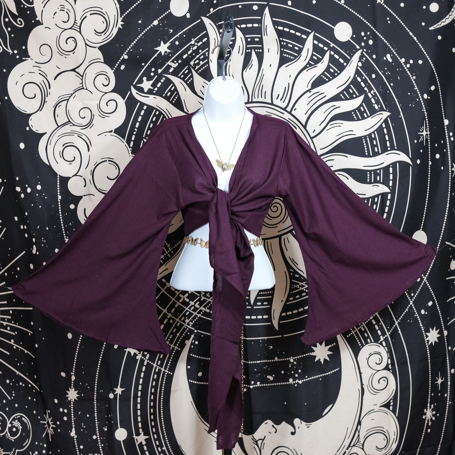 Solid Cotton Wrap Top