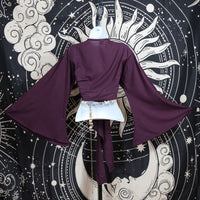 Solid Cotton Wrap Top