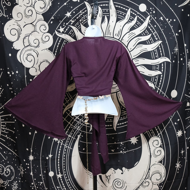 Solid Cotton Wrap Top