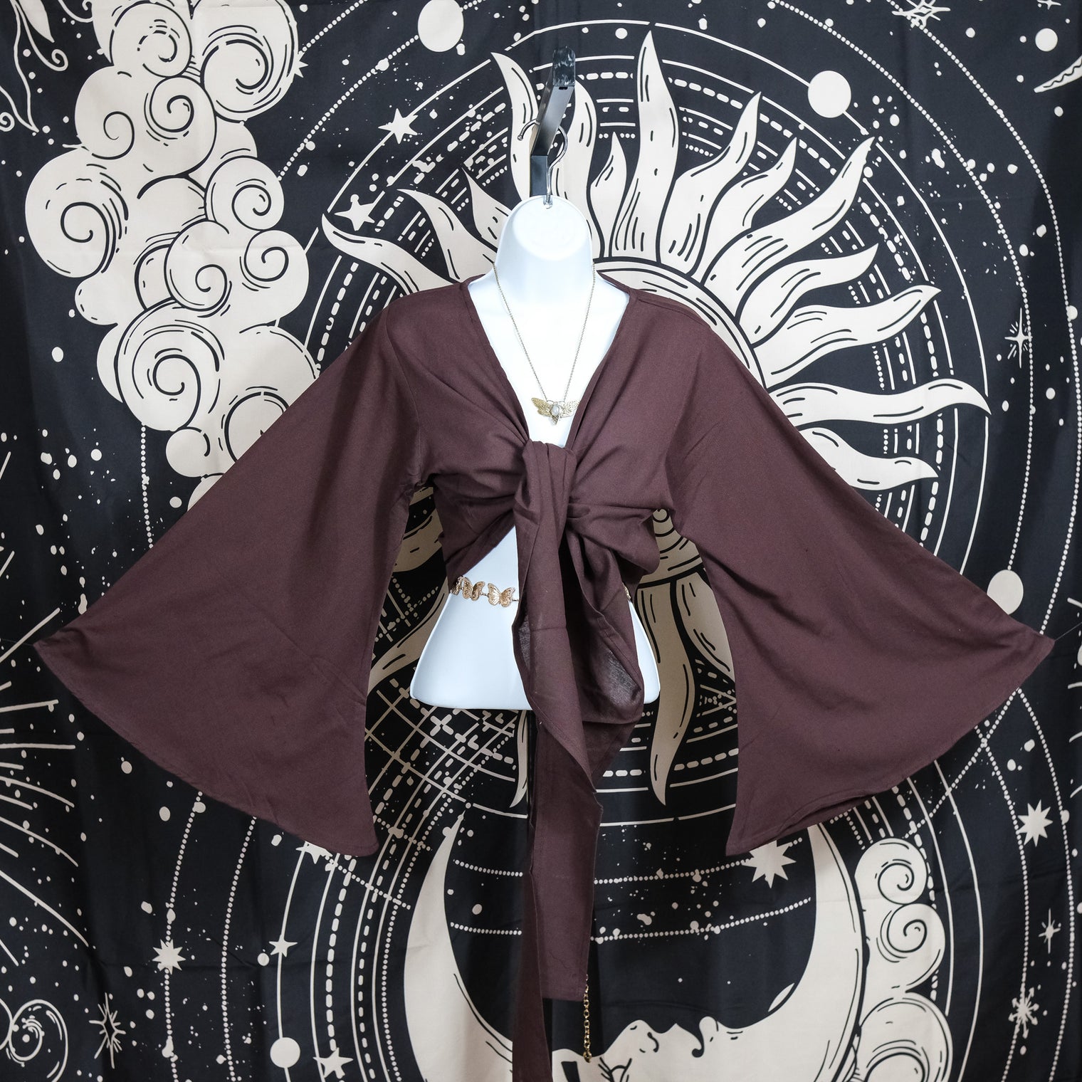 Solid Cotton Wrap Top