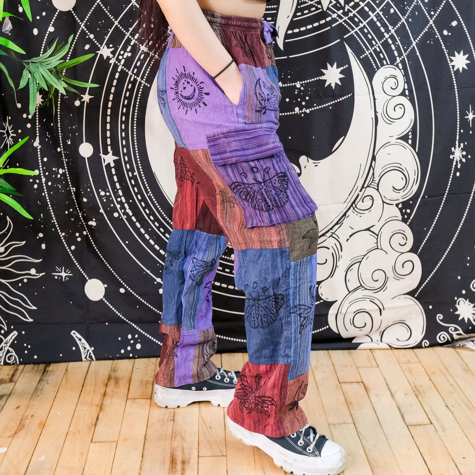 Patchwork Cargo Unisex Pants