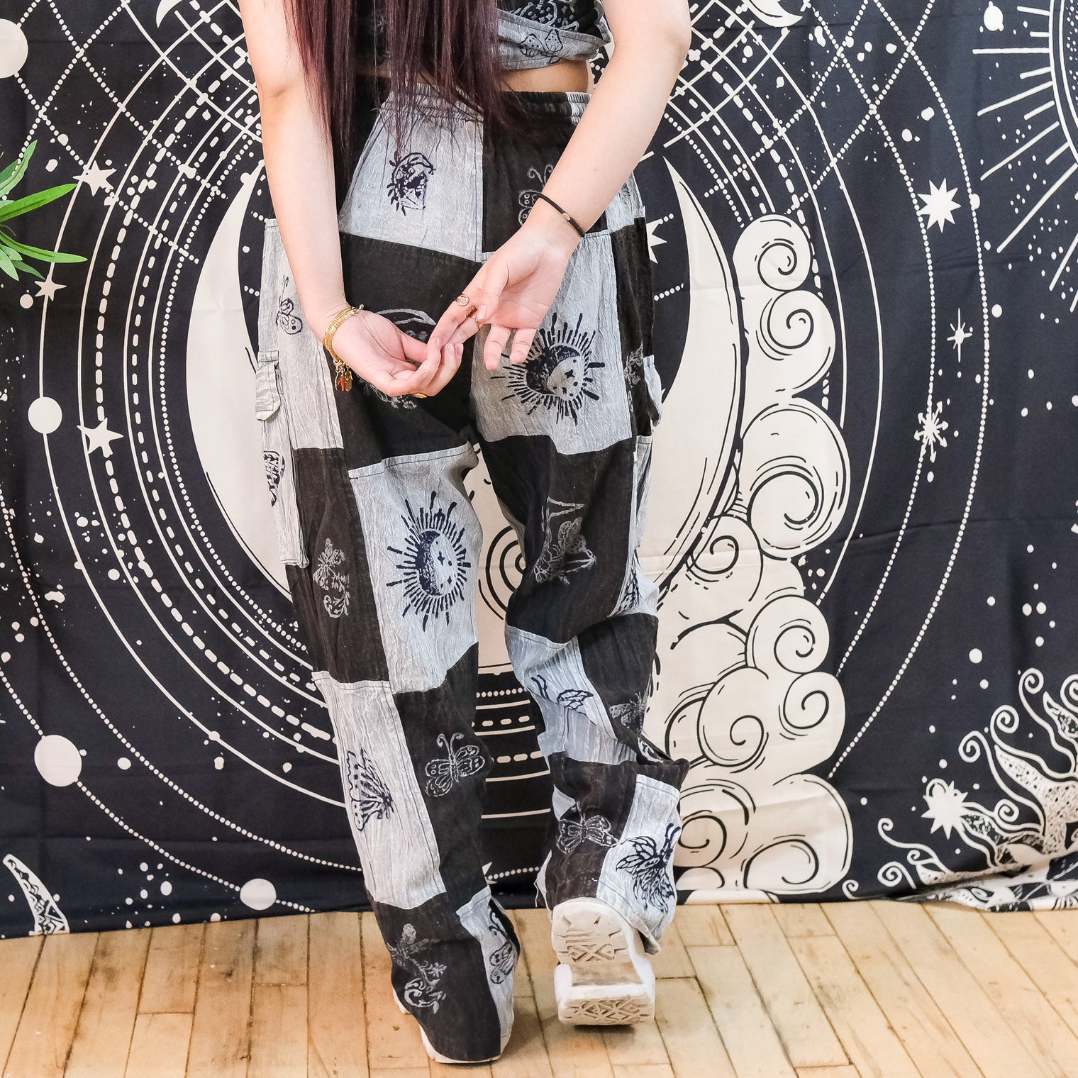 Patchwork Cargo Unisex Pants