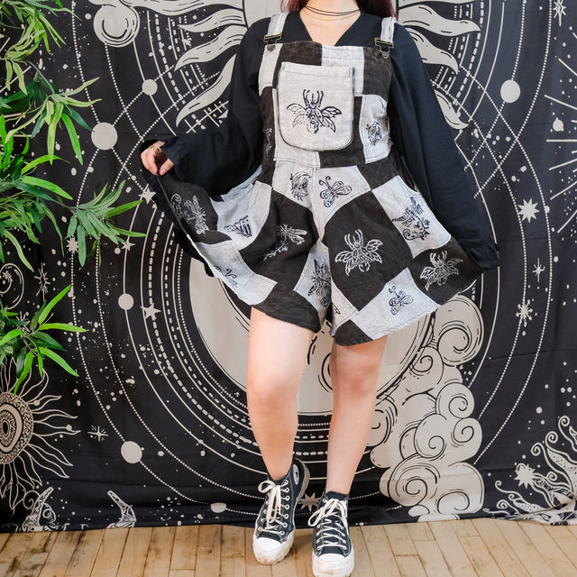 Patchwork Flowy Wide Leg Romper