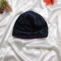 Knitted Floral Embroidery Beanie