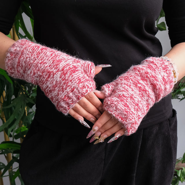 Knitted Handwarmer with Fleece Lining