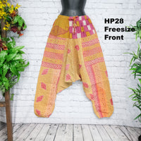 Cotton Kantha Harem Pants