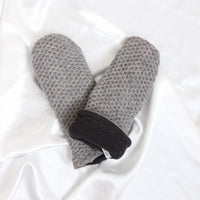 Knit Solid Color Winter Mittens