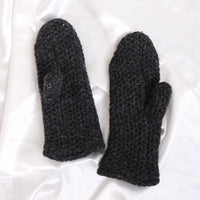 Knit Solid Color Winter Mittens