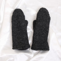 Knit Solid Color Winter Mittens