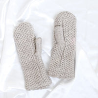 Knit Solid Color Winter Mittens