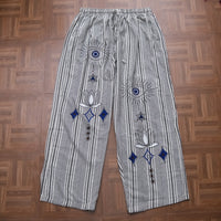 Mystic Evil Eye Stripe Cotton Pants