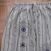 Mystic Evil Eye Stripe Cotton Pants