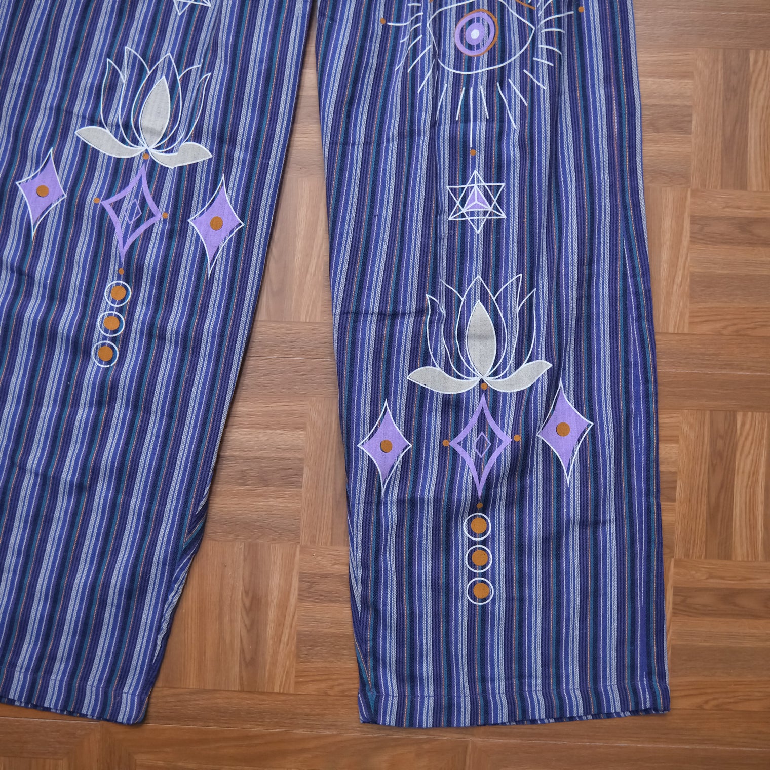 Mystic Evil Eye Stripe Cotton Pants