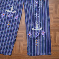 Mystic Evil Eye Stripe Cotton Pants