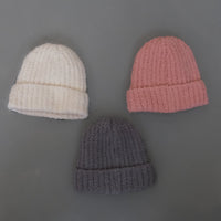 Soft Solid Color Fleece Lined Beanie