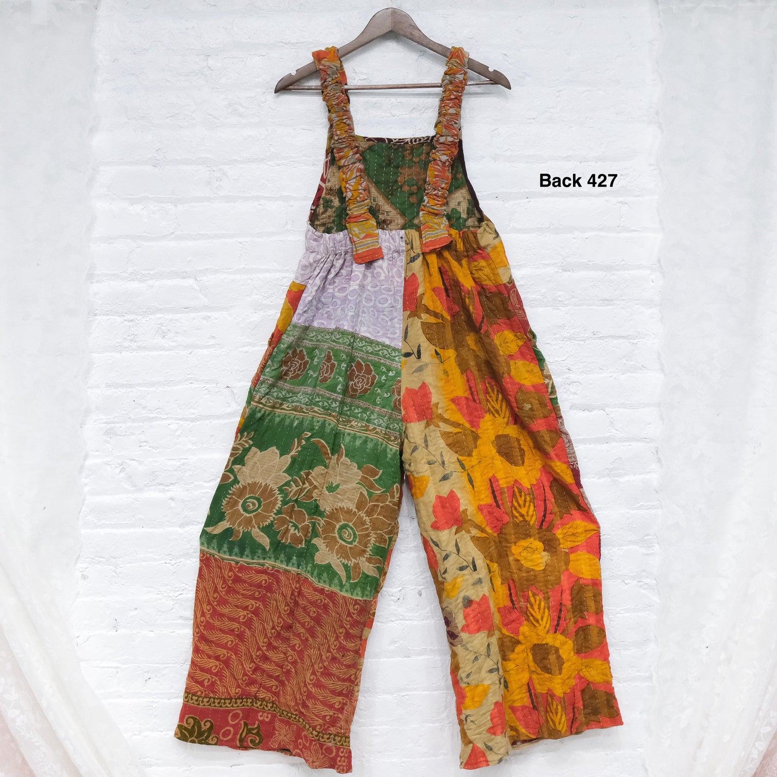 Kantha Wide Leg Boho Jumpsuit