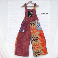 Kantha Wide Leg Jumpsuit with Pockets