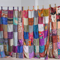 Patchwork Recycled Sari Curtain