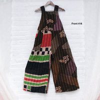 Kantha Boho Wide Leg Jumpsuit with Pockets