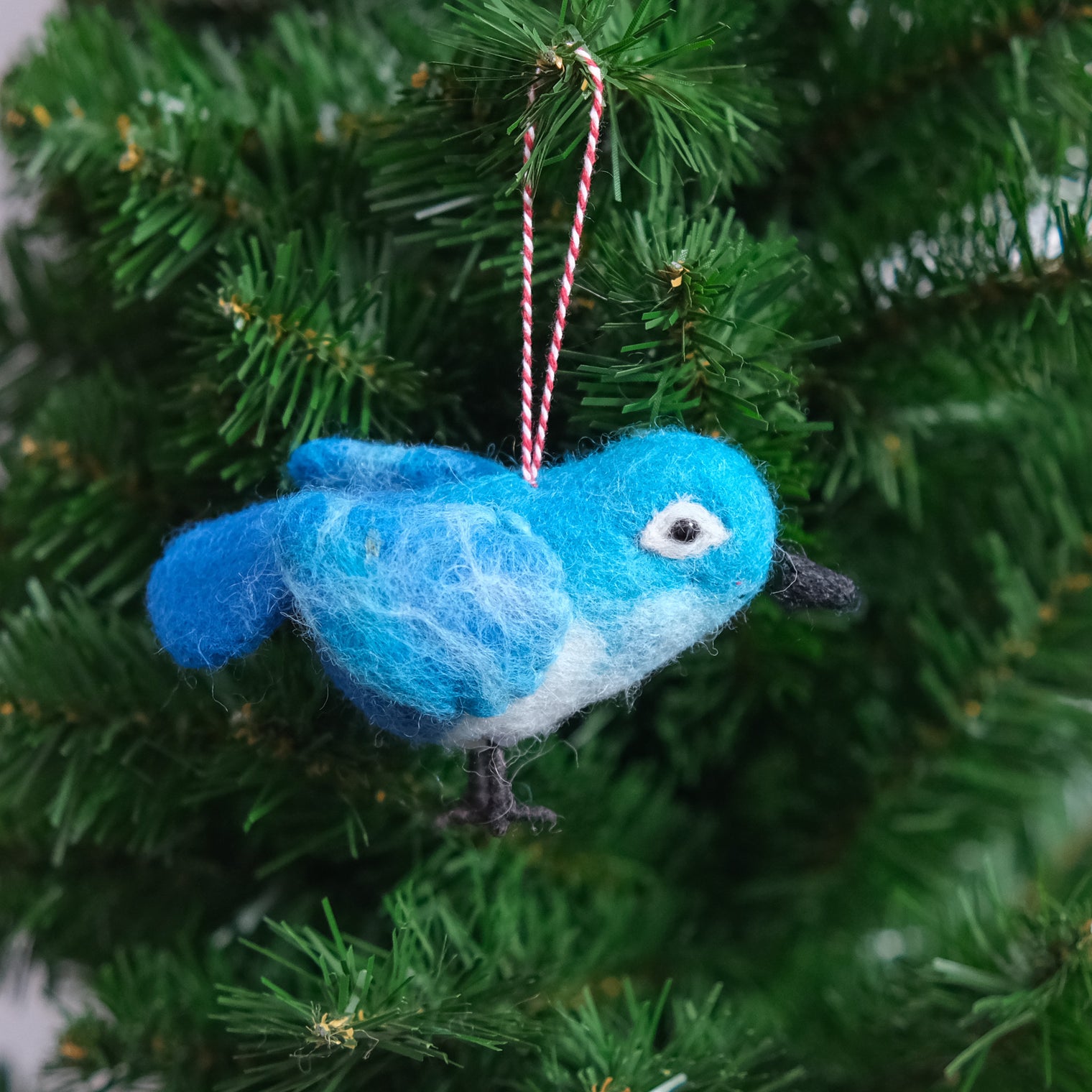 Whimsical Holiday Bird Decor Ornament