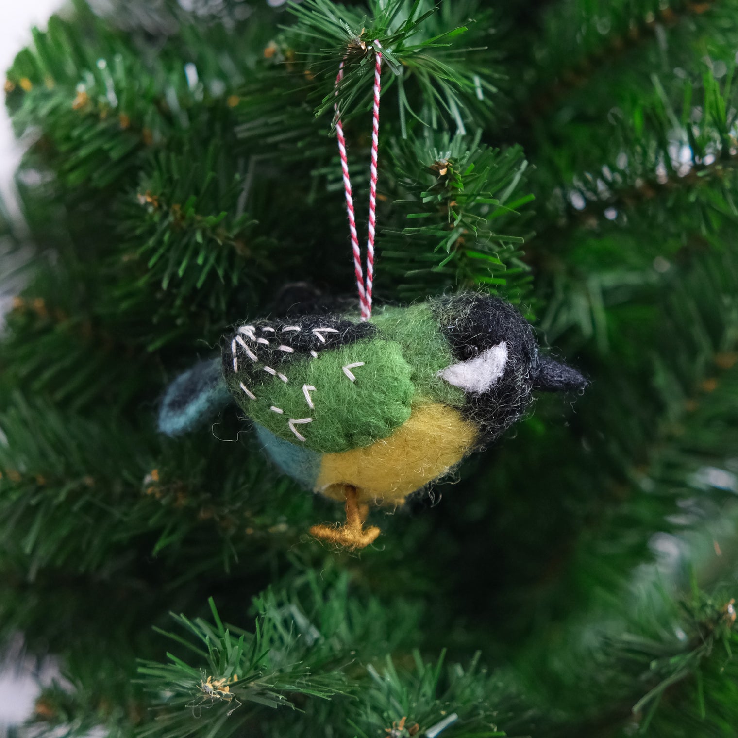 Handmade Felt Woodland Bird Ornament