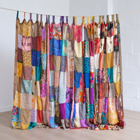 Patchwork Recycled Sari Curtain