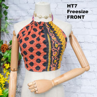 Kantha Bohemian  Reversible Halter Top