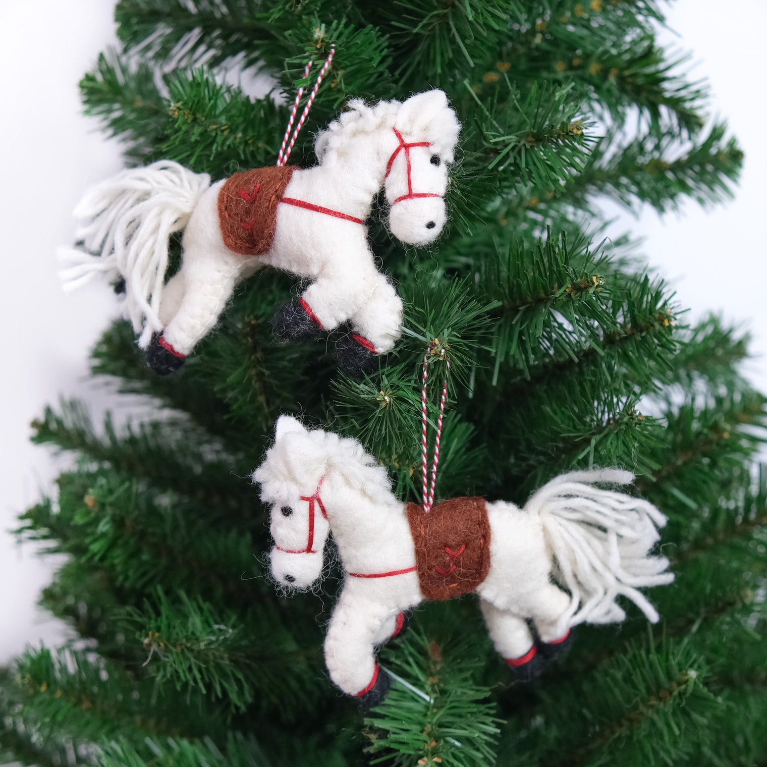 Handmade Felt Horse Ornament