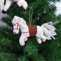 Handmade Felt Horse Ornament