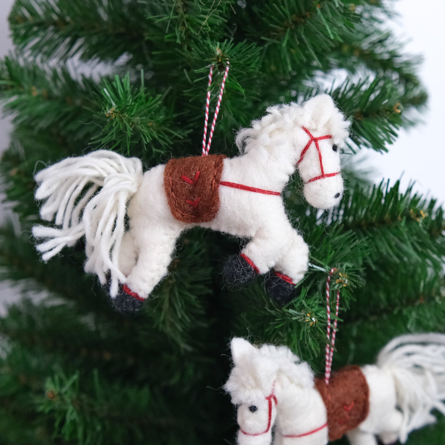Handmade Felt Horse Ornament