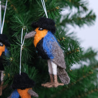 Handmade Felt Robin Bird Ornament